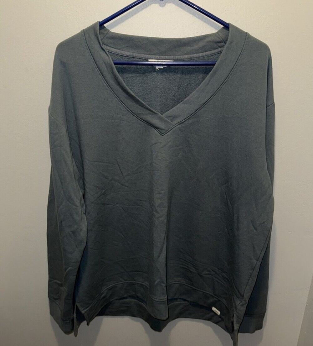 Size Large Orvis Blue Ultralight Comfort Stretch Long Sleeve Shirt Button Up,